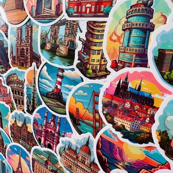 World Famous Landmarks Sticker Bundle - Picture 9 of 15